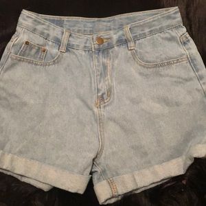 Ashlee Chuffed Denim Shorts